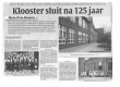 krantenartikel hln klooster sluit na 125 jaar